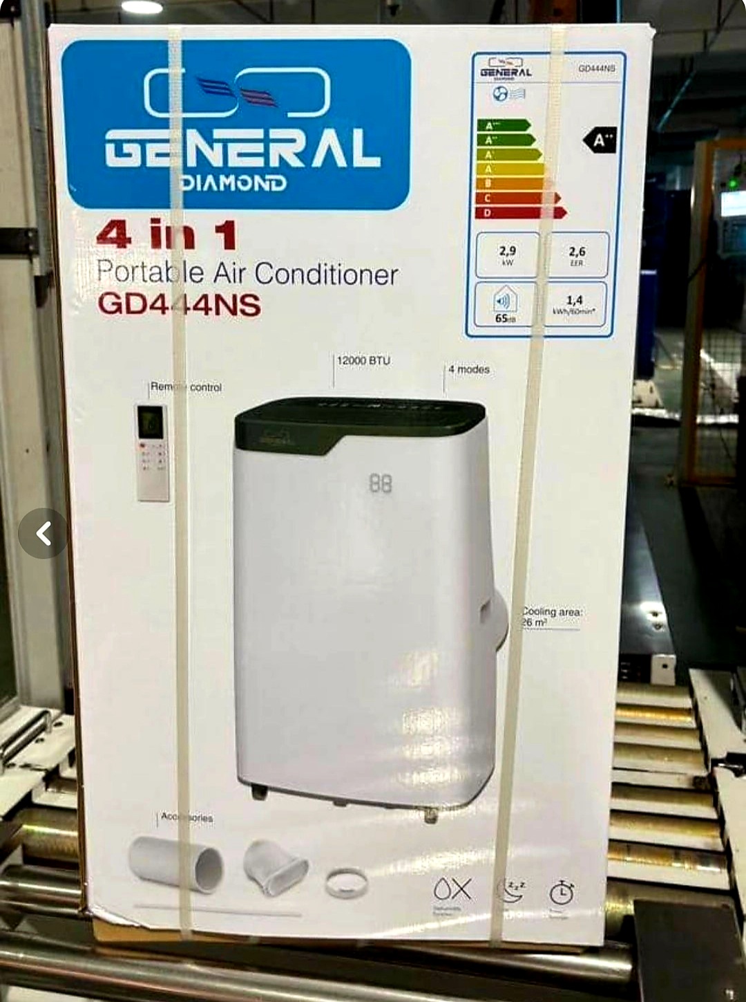کولر گازی 12 هزار پرتابل برند جنرال آلمان مدل GD444NS