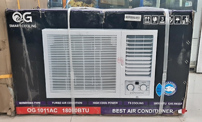 کولر گازی پنجره ای ۱۸۰۰۰ OG سفارش امارات مدل1011ac