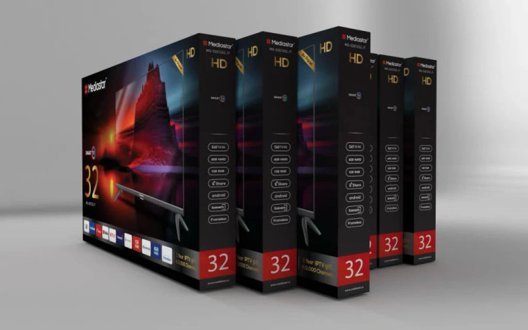 تلویزیون32اینچ دوگیرنده مدیا استارهوشمند مدل MS_32ST2S2_F
