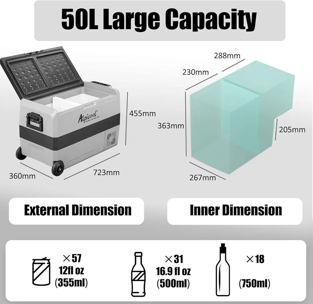 یخچال مسافرتی الپیکول مدل T50